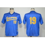 mlb jerseys milwaukee brewers #19 robin yount blue m&n 1991