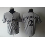 mlb jerseys milwaukee brewers #2 morgan grey[2011]