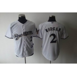 mlb jerseys milwaukee brewers #2 morgan white[2001]