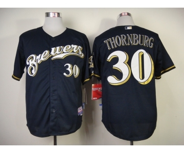 mlb jerseys milwaukee brewers #30 thornburg blue