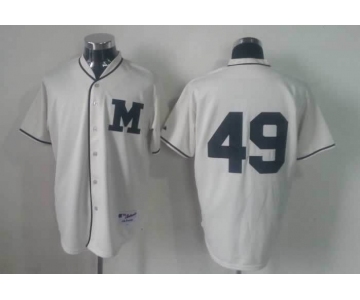 mlb jerseys milwaukee brewers #49 white[M]