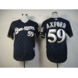 mlb jerseys milwaukee brewers #59 axford blue