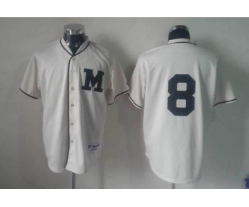 mlb jerseys milwaukee brewers #8 white[M]