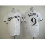 mlb jerseys milwaukee brewers #9 segura white