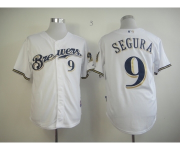 mlb jerseys milwaukee brewers #9 segura white