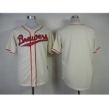 mlb jerseys milwaukee brewers blank white[1984 m&n]