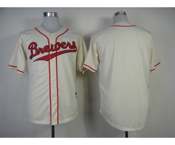 mlb jerseys milwaukee brewers blank white[1984 m&n]