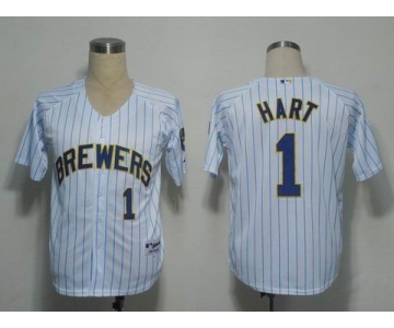 mlb milwaukee brewers #1 har white[blue strip]