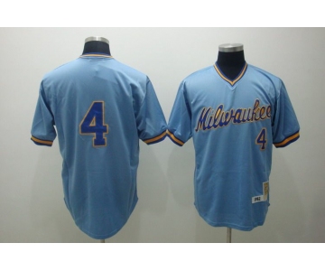 mlb milwaukee brewers #4 molitor m&n blue