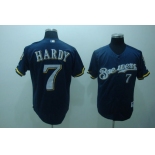 mlb milwaukee brewers #7 hardy blue