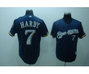 mlb milwaukee brewers #7 hardy blue