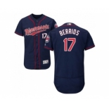 MLB Men Minnesota Twins #17 Jose Berrios Navy Blue Flexbase Authentic Collection Stitched Baseball Jersey