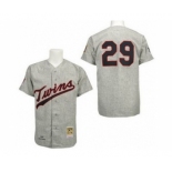 MLB Minnesota Twins #29 Rod Carew Grey Throwback jerseys