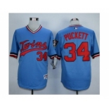 MLB Minnesota Twins #34 Kirby Puckett Light Blue 1984 jerseys