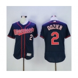 Men Minnesota Twins #2 Brian Dozier Majestic Blue Flexbase Authentic Collection Player Jersey