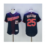 Men Minnesota Twins #25 Byron Buxton Majestic Blue Flexbase Authentic Collection Player Jersey