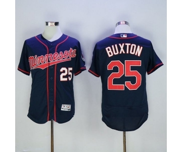 Men Minnesota Twins #25 Byron Buxton Majestic Blue Flexbase Authentic Collection Player Jersey