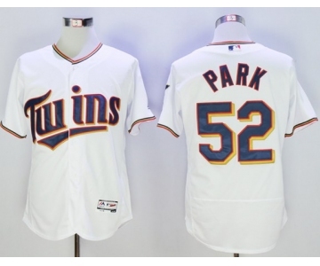 Men Minnesota Twins #52 Byung-Ho Park Majestic White Flexbase Authentic Collection Player Jersey