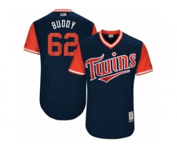 Men's 2017 Little League World Series Twins #62 Buddy Boshers Buddy Navy Jersey