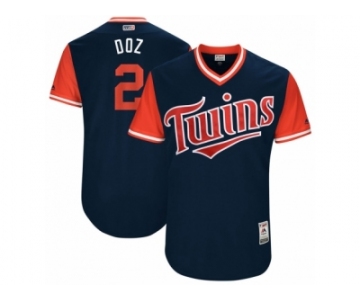 Men's 2017 Little League World Series Twins Brian Dozier #2 Doz Navy Jersey