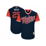 Men's 2017 Little League World Series Twins Byron Buxton #25 Buck Navy Jersey