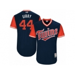 Men's 2017 Little League World Series Twins Kyle Gibson #44 Gibby Navy Jersey