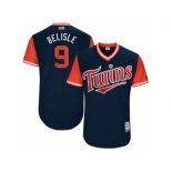 Men's 2017 Little League World Series Twins Matt Belisle #9 Belisle Navy Jersey