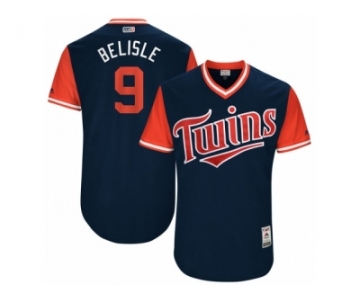 Men's 2017 Little League World Series Twins Matt Belisle #9 Belisle Navy Jersey