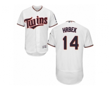 Men's Majestic Minnesota Twins #14 Kent Hrbek White Flexbase Authentic Collection MLB Jersey