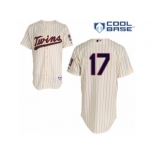 Men's Majestic Minnesota Twins #17 Jose Berrios Authentic Cream Alternate Cool Base MLB Jersey