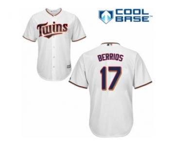 Men's Majestic Minnesota Twins #17 Jose Berrios Authentic White Home Cool Base MLB Jersey