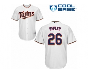 Men's Majestic Minnesota Twins #26 Max Kepler Replica White Home Cool Base MLB Jersey