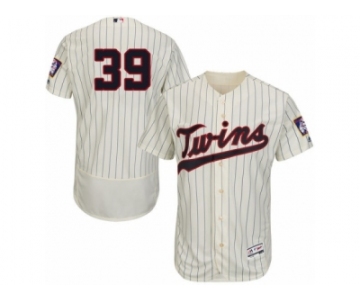 Men's Majestic Minnesota Twins #39 Danny Santana Cream Flexbase Authentic Collection MLB Jersey