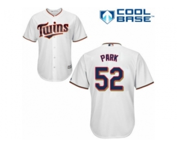 Men's Majestic Minnesota Twins #52 Byung-Ho Park Authentic White Home Cool Base MLB Jersey