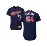 Men's Majestic Minnesota Twins #54 Ervin Santana Navy Blue Flexbase Authentic Collection MLB Jersey