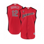 Men's Minnesota Twins #12 Jake Odorizzi Authentic Red American League 2019 Baseball All-Star Jersey