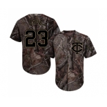 Men's Minnesota Twins #23 Nelson Cruz Authentic Camo Realtree Collection Flex Base Baseball Jersey