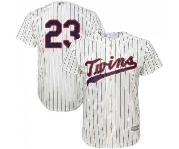 Men's Minnesota Twins #23 Nelson Cruz Replica Cream Alternate Cool Base Baseball Jersey