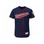 Men's Minnesota Twins Majestic Alternate Blank Navy Flex Base Authentic Collection Team Jersey