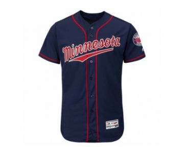 Men's Minnesota Twins Majestic Alternate Blank Navy Flex Base Authentic Collection Team Jersey