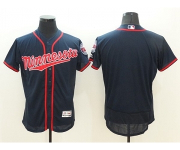 Men's Minnesota Twins Majestic Blank Navy Flexbase Authentic Collection Team Jersey