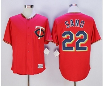 Minnesota Twins #22 Miguel Sano Red New Cool Base Stitched MLB Jersey