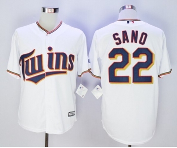 Minnesota Twins #22 Miguel Sano White New Cool Base Stitched MLB Jersey