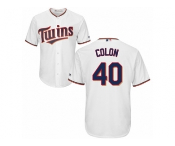 Minnesota Twins #40 Bartolo Colon Replica White Home Cool Base MLB Jersey