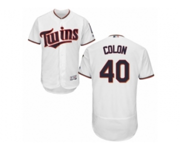 Minnesota Twins #40 Bartolo Colon White Flexbase Authentic Collection MLB Jersey