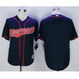 Minnesota Twins Blank Blue New Cool Base Stitched MLB Jersey