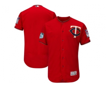 Minnesota Twins Blank Red 2017 Spring Training Flexbase Authentic Collection Stitched Baseball Jersey