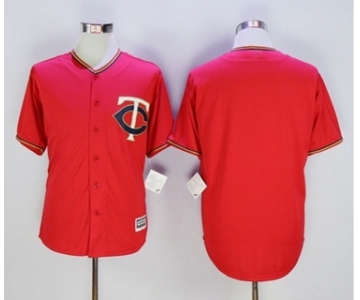 Minnesota Twins Blank Red New Cool Base Stitched MLB Jersey