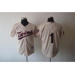 mlb jerseys minnesota twins #1 hudson cream