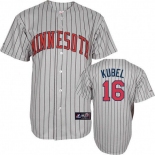 mlb jerseys minnesota twins #16 kubel grey